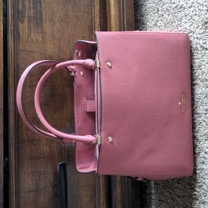 Kate Spade Leila Medium Triple Compartment Purse in pomegranate